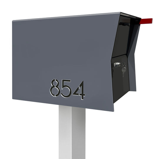 The Retrobox Locking Package Dropbox in - Gray Exterior Color