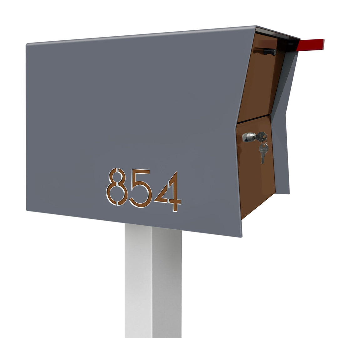 The Retrobox Locking Package Dropbox in - Gray Exterior Color