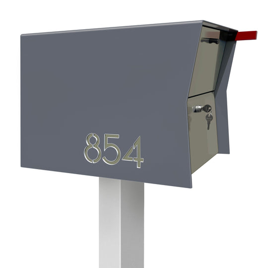 The Retrobox Locking Package Dropbox in - Gray Exterior Color