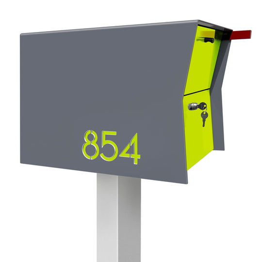 The Retrobox Locking Package Dropbox in - Gray Exterior Color