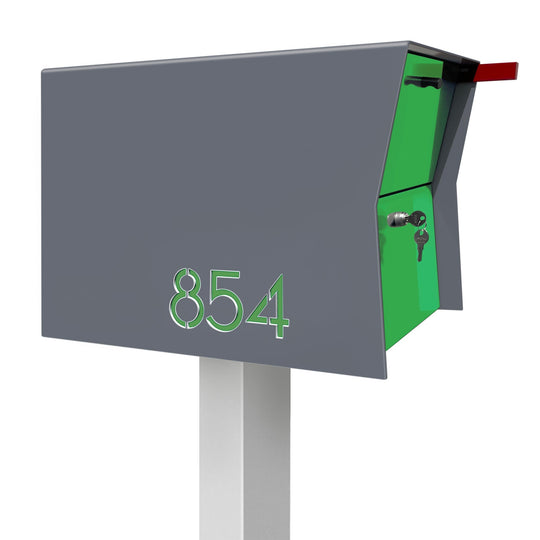 The Retrobox Locking Package Dropbox in - Gray Exterior Color