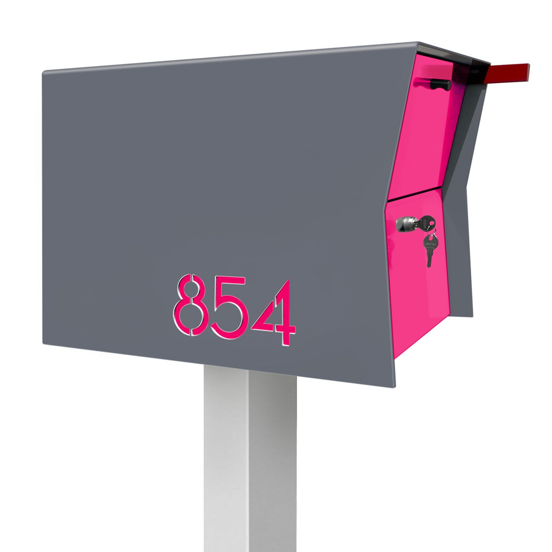 The Retrobox Locking Package Dropbox in - Gray Exterior Color