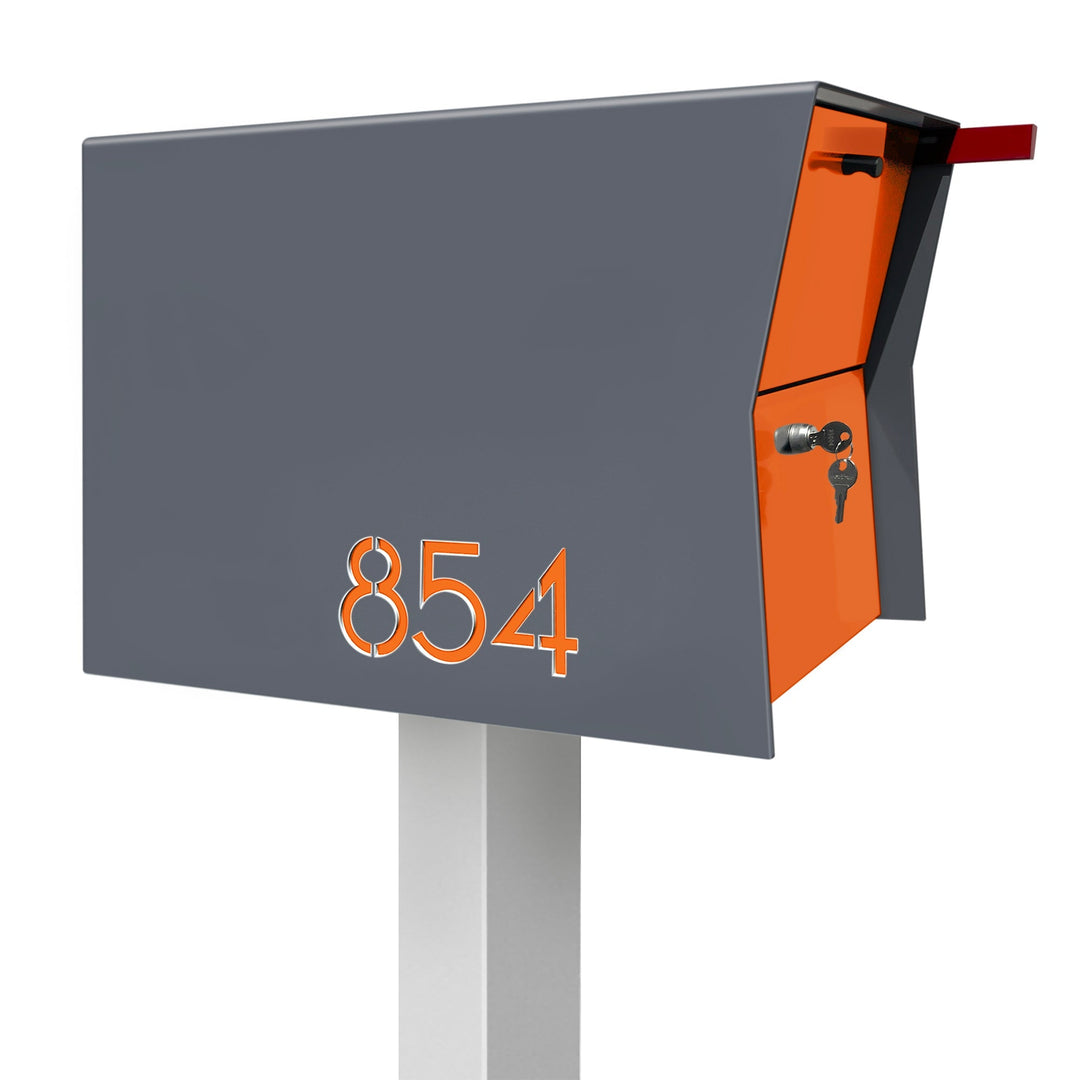 The Retrobox Locking Package Dropbox in - Gray Exterior Color