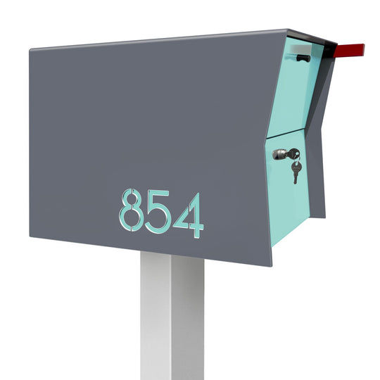 The Retrobox Locking Package Dropbox in - Gray Exterior Color