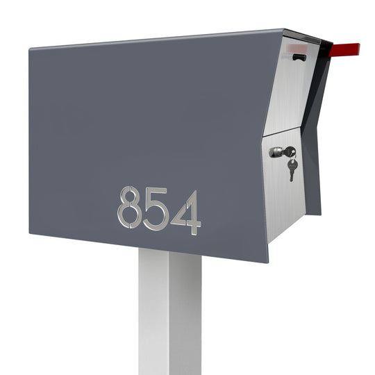 The Retrobox Locking Package Dropbox in - Gray Exterior Color