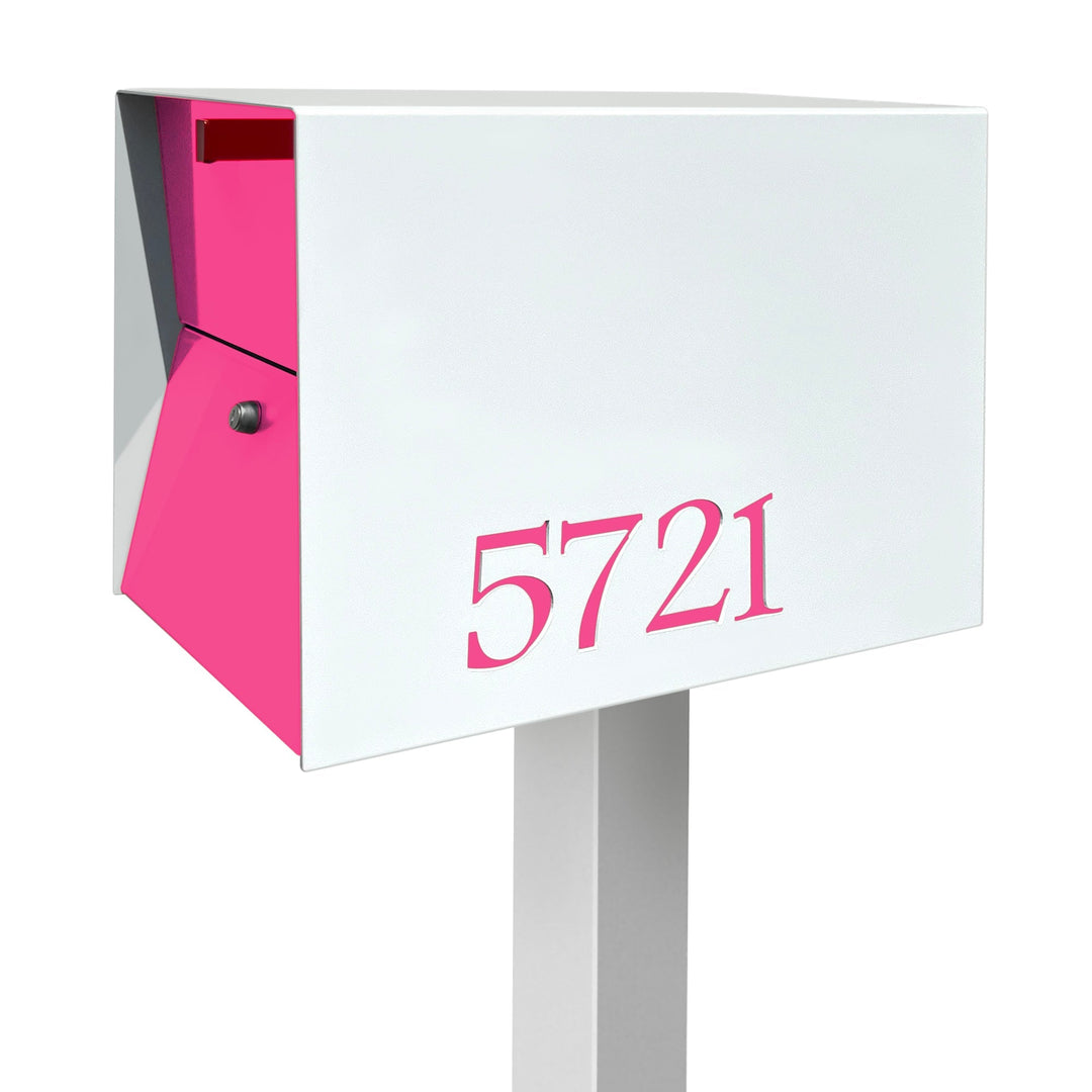 The UpTown Box Locking Package Dropbox in - White Exterior Color