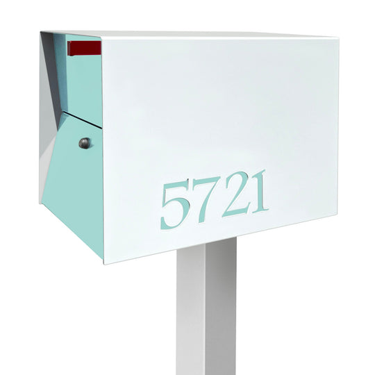 The UpTown Box Locking Package Dropbox in - White Exterior Color