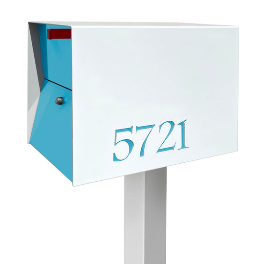The UpTown Box Locking Package Dropbox in - White Exterior Color