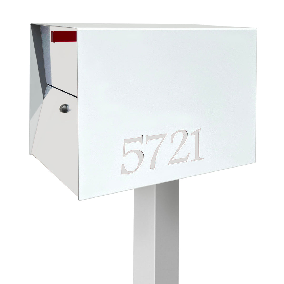 The UpTown Box Locking Package Dropbox in - White Exterior Color
