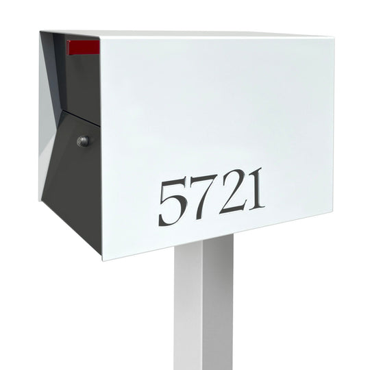 The UpTown Box Locking Package Dropbox in - White Exterior Color