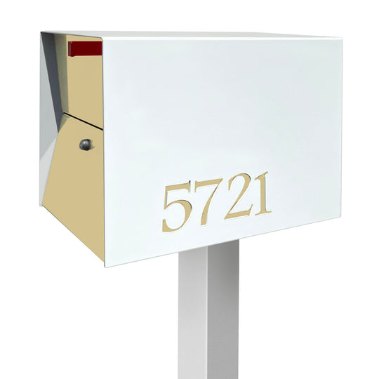 The UpTown Box Locking Package Dropbox in - White Exterior Color
