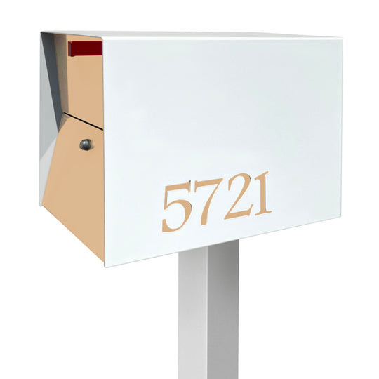 The UpTown Box Locking Package Dropbox in - White Exterior Color