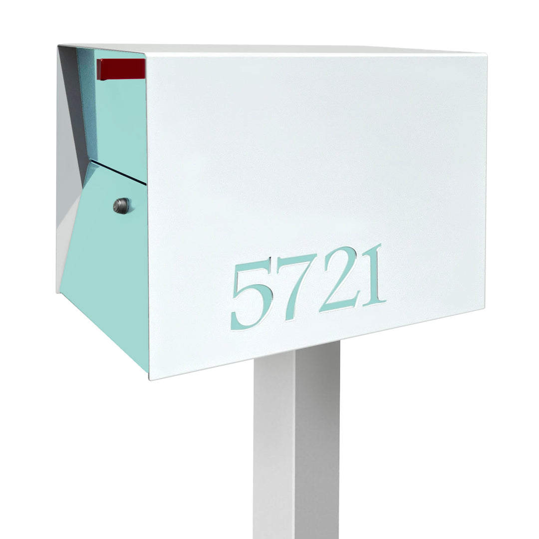 The UpTown Box Locking Package Dropbox in - White Exterior Color