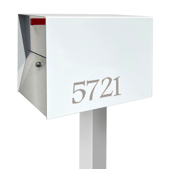 The UpTown Box Locking Package Dropbox in - White Exterior Color